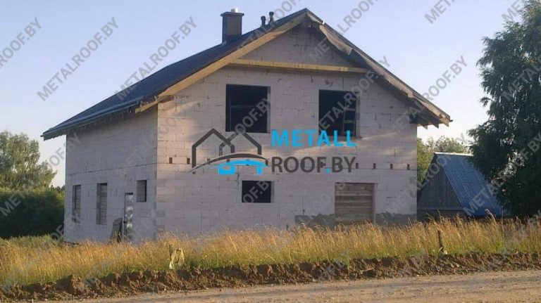 Монтаж кровли под ключ из металлочерепицы Адомант от RUUKKI